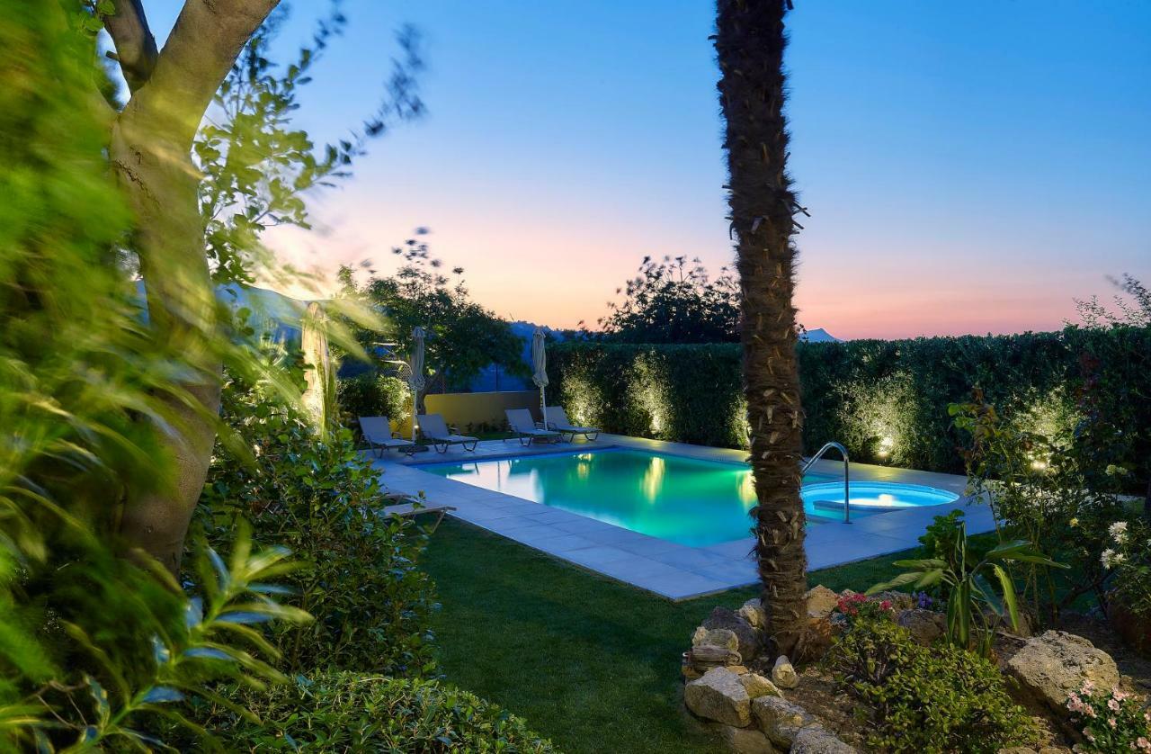 Castello Villa Daphnes - Private Pool & Whirlpool Dhafnes Exterior foto