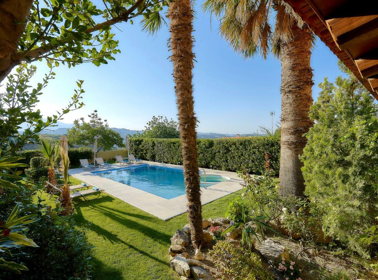 Castello Villa Daphnes - Private Pool & Whirlpool Dhafnes Exterior foto